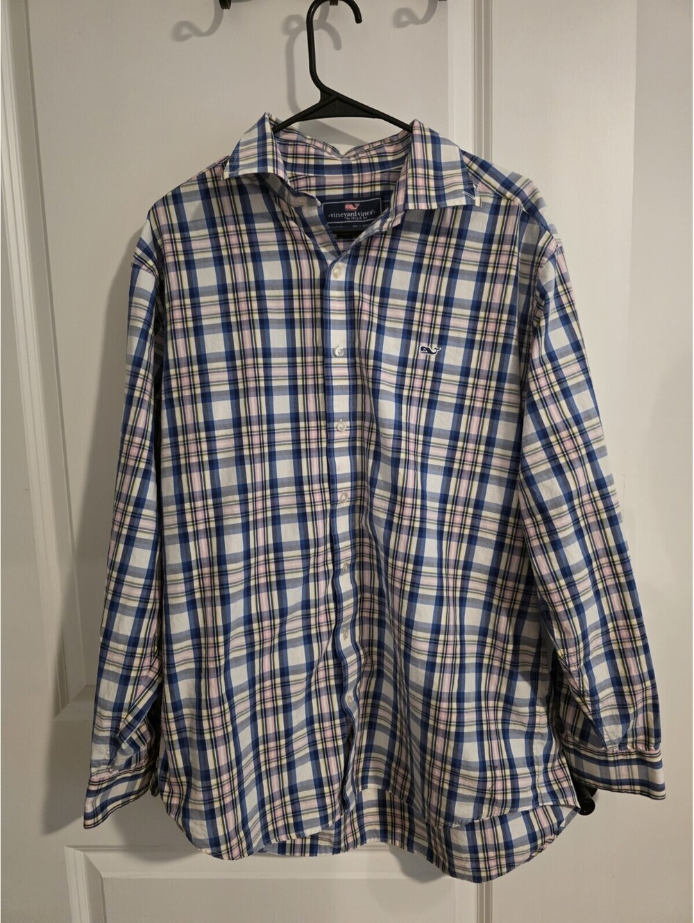 Vineyard Vines Men's Long Sleeve Button-Up Plaid Shirt Size Large L